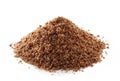 Heap of crushed flax seeds Royalty Free Stock Photo