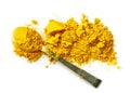 Heap of curcuma powder