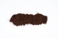 heap of dark roast coffee grounds Royalty Free Stock Photo