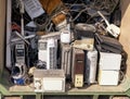 Heap of difference electronical appliances waste Royalty Free Stock Photo