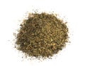 Heap of Dried Basil Flakes Isolated Royalty Free Stock Photo