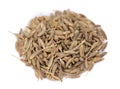 Heap of dried cumin seeds
