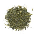 Heap of dried Japanese green tea