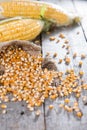 Heap of dried Maize