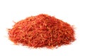 Heap of dried saffron threads