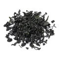 Heap of dried wakame seaweed on white background close up Royalty Free Stock Photo