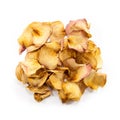 Heap of dried yellow rose petals Royalty Free Stock Photo