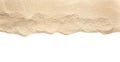 Heap of dry beach sand on white, top view Royalty Free Stock Photo