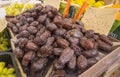 Heap of Dry Dates Royalty Free Stock Photo