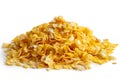 Heap of dry flaked corn. Royalty Free Stock Photo