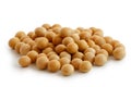 Heap of dry soya beans Royalty Free Stock Photo