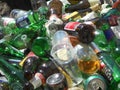 Heap of empty bottles