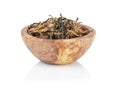 Heap of famous dian hong yunnan tea in bowl