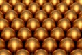 Heap of farm raw organic gold chicken eggs, abstract background