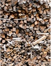 Heap of firewoods as background . Royalty Free Stock Photo