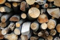 Heap of firewoods Royalty Free Stock Photo