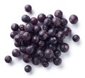 Heap of freeze dried blackcurrants