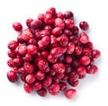 Heap of freeze dried cranberries