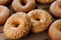 Heap of bagels Royalty Free Stock Photo