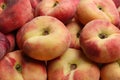 Heap of fresh donut peaches as background Royalty Free Stock Photo