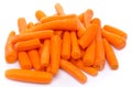 Heap of fresh peeled carrots