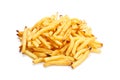 Heap of fried potatoes isolated on white background Royalty Free Stock Photo