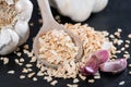 Heap of Garlic Spice Royalty Free Stock Photo