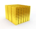Heap of gold bars Royalty Free Stock Photo