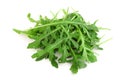Heap of Green fresh rucola or arugula leaf isolated on white background Royalty Free Stock Photo