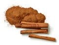 Heap of ground cinnamon Royalty Free Stock Photo