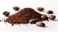 A heap of ground coffee.AI generated image Royalty Free Stock Photo