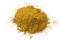 Heap of ground curry powder Royalty Free Stock Photo