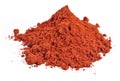 Heap of ground paprika on a white Royalty Free Stock Photo