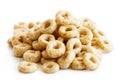 Heap of honey cheerios. Royalty Free Stock Photo