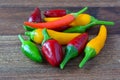 Heap of hot chili peppers Royalty Free Stock Photo