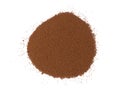 Heap of instant coffee powder isolated on white Royalty Free Stock Photo