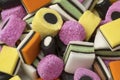 Heap of Liquorice allsorts Royalty Free Stock Photo