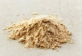 Heap of maca powder Royalty Free Stock Photo