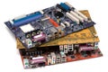 Heap of mainboards Royalty Free Stock Photo