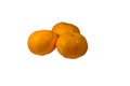 Heap of mandarins isolated on white background Royalty Free Stock Photo