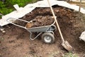 Heap of manure, soil Royalty Free Stock Photo