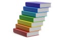 Heap of multicolored books