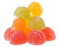 Heap sugar multicolored candy isolated