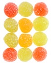 Heap multicolored candy isolated00