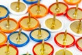 Heap of multicolored pins Royalty Free Stock Photo