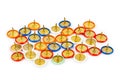 Heap of multicolored pins Royalty Free Stock Photo