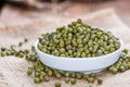 Heap of Mung Beans Royalty Free Stock Photo