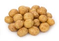 Heap of a new potato tubers isolated on white background Royalty Free Stock Photo