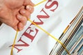 Heap of news Royalty Free Stock Photo