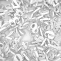 Heap of numeric numbers. Algebra, education or science concept Royalty Free Stock Photo